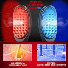 Carregar imagem no visualizador da galeria, Escova Capilar Fotônica DualLight™ – Sistema Profissional de Bioativação com Luz Azul e Vermelha