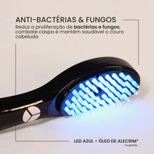 Carregar imagem no visualizador da galeria, Escova Capilar Fotônica DualLight™ – Sistema Profissional de Bioativação com Luz Azul e Vermelha