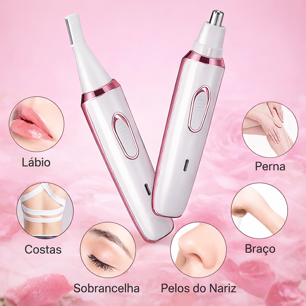 Kit Depilador Feminino 4 em 1 com Tecnologia MultiBlade – Precisão e Conforto em Cada Uso