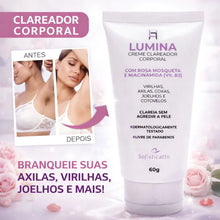 Carregar imagem no visualizador da galeria, Lumina Clareador Corporal Premium – Pele Mais Clara e Uniforme no Corpo, Axilas e Virilha com Niacinamida + Rosa Mosqueta
