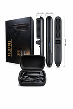 Carregar imagem no visualizador da galeria, Escova Alisadora Portátil FACILITA™ – Tecnologia Cerâmica Bivolt para Alisamento Rápido e Sem Frizz

