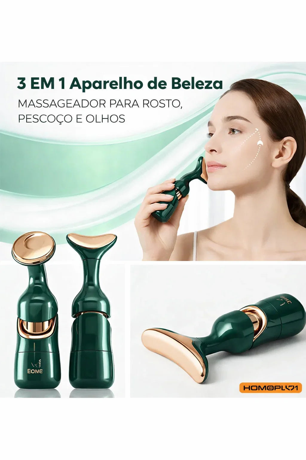 VitaLift Glow Elite™ – Rejuvenescimento Facial com Fototerapia Microcorrente e LED ourelle